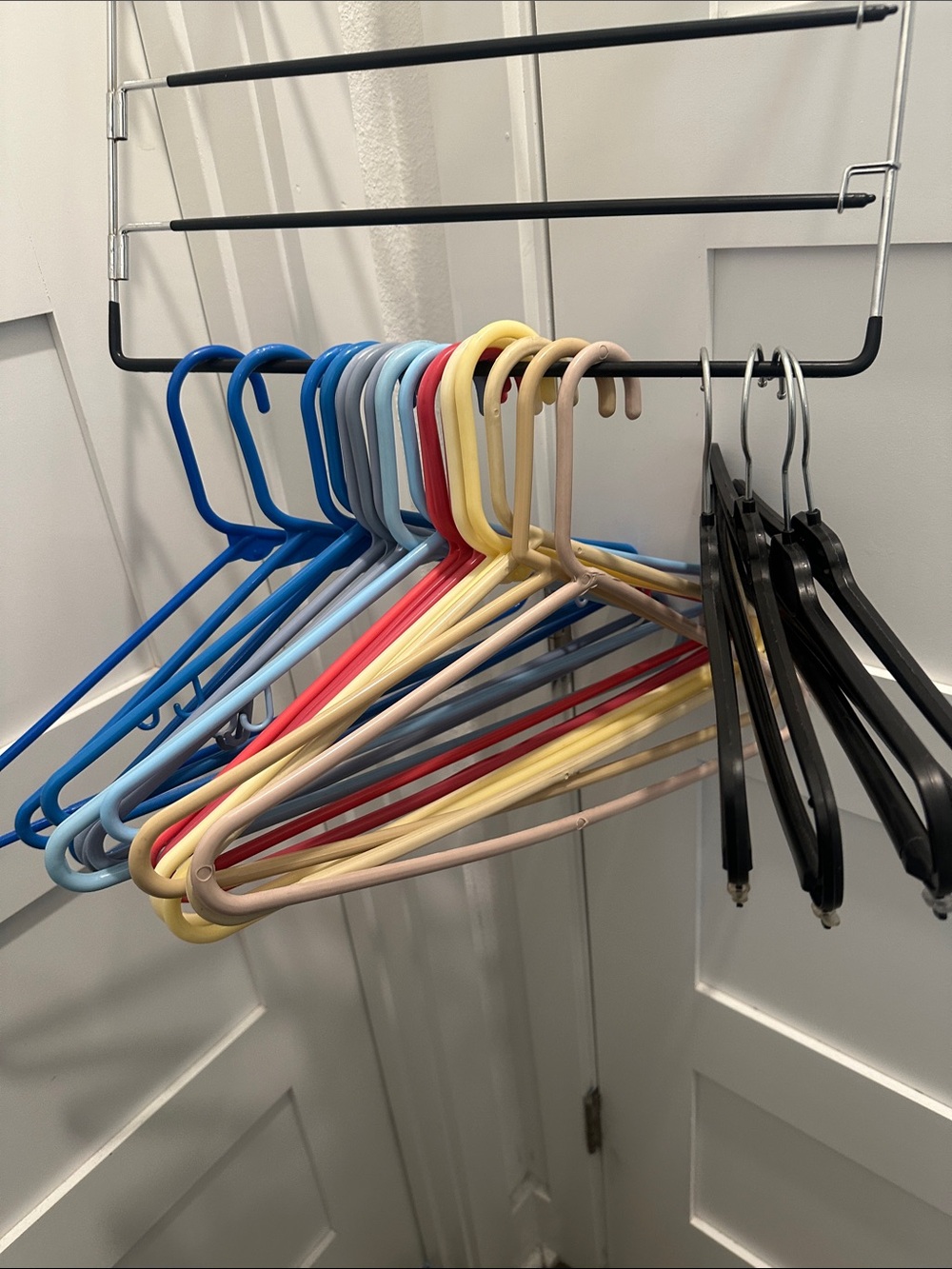 Ultimate Space-Saving Closet Bundle (21 Hangers + 5-Tier Pants Organizer)